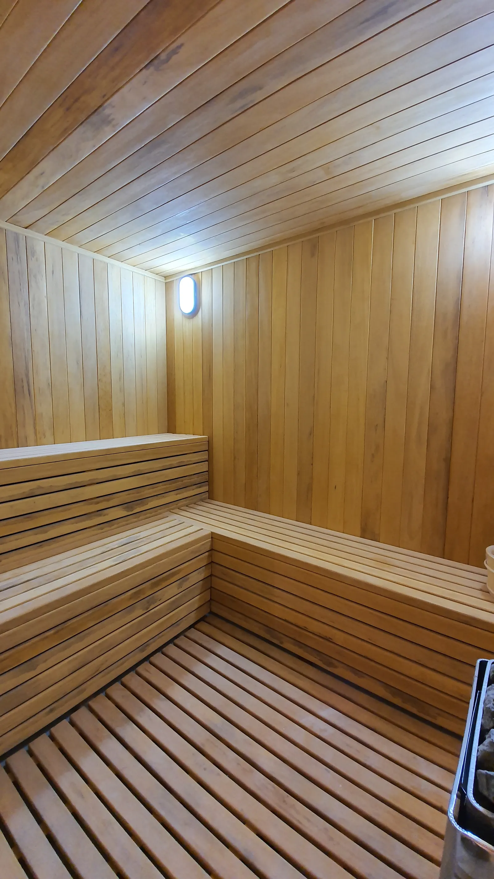 Timber sauna room
